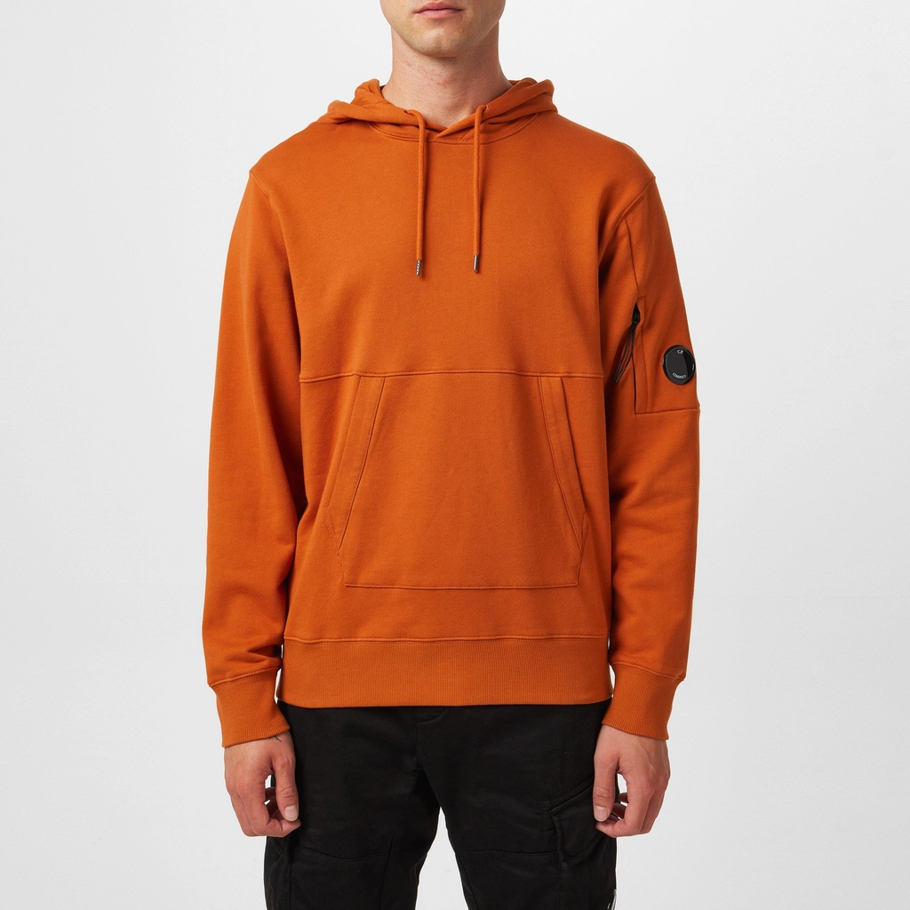 CP Company Diagonal Raised Fleece Hoodie - Bombay Brwn 438